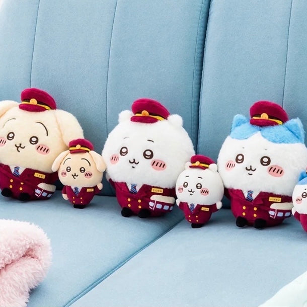 Chiikawa 吉伊卡哇|阪急电车限定站长/列车长小八公仔/玩偶|約H190×W190×D85mm