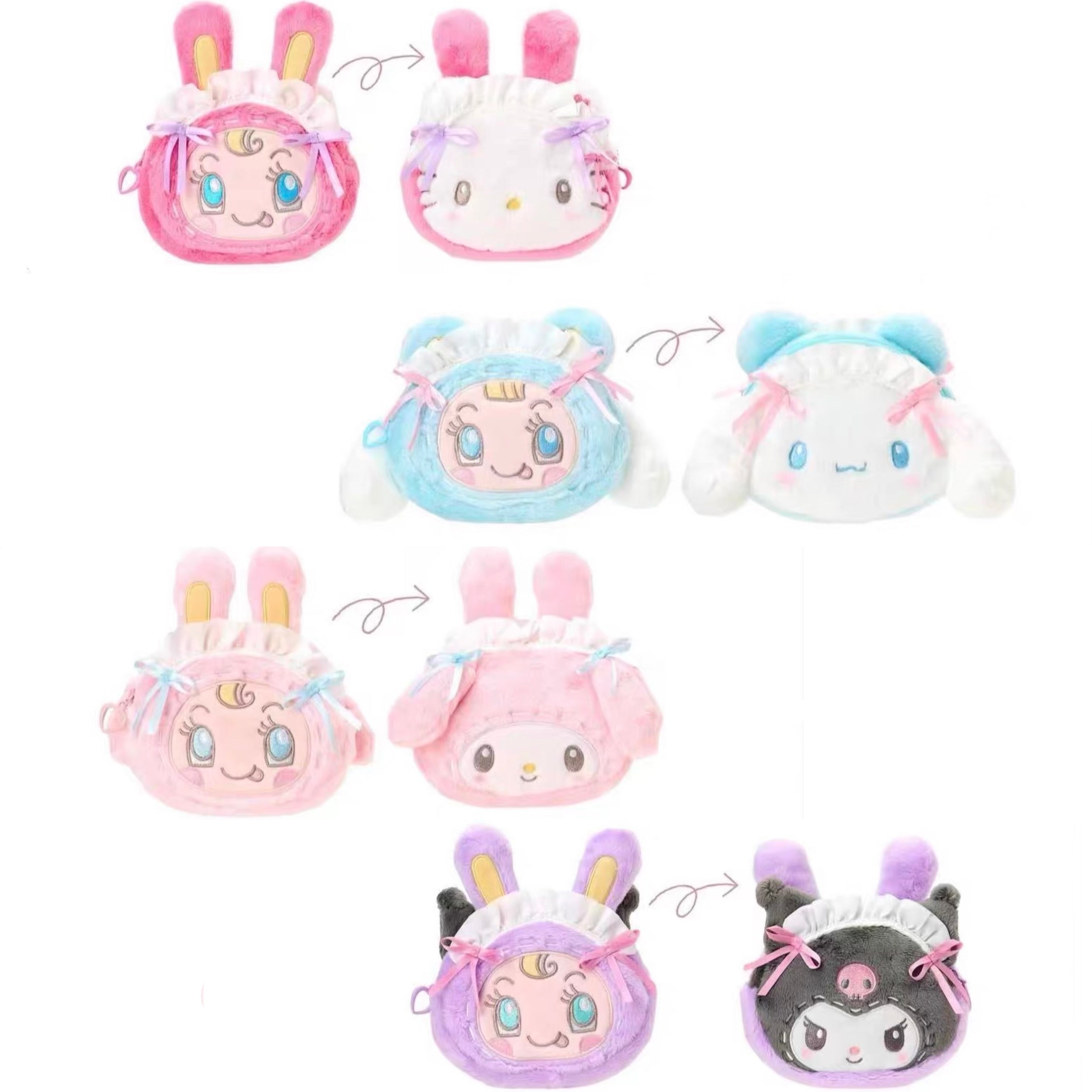 Sanrio｜Mezzo Piano Rabbit face-shaped pouch