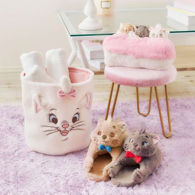 Disney ｜Tissue Box Cover Plush - Marie &amp; Berlioz &amp; Toulouse / Interior Animal东迪玛丽猫三兄妹毛茸茸纸巾套盒｜约15.5×29×18cm