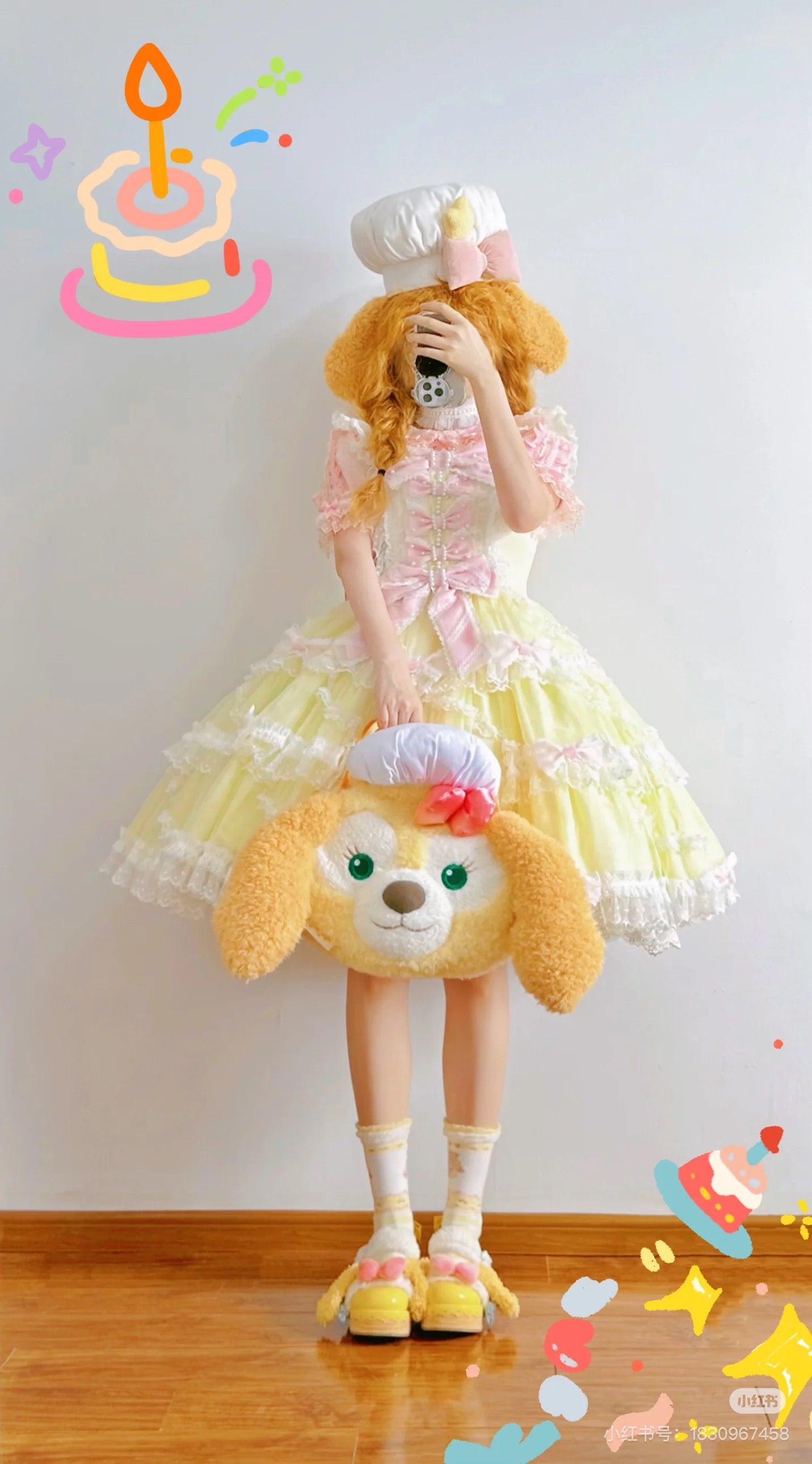 Disney SH｜超萌毛绒大脸包/多种背法/可双肩背/斜挎/手拎