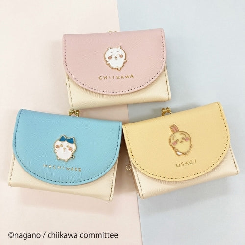Chiikawa 吉伊卡哇｜十字纹多用钱包/皮夹/零钱包/细节满满/满印内里｜约H80×W105×D25mm