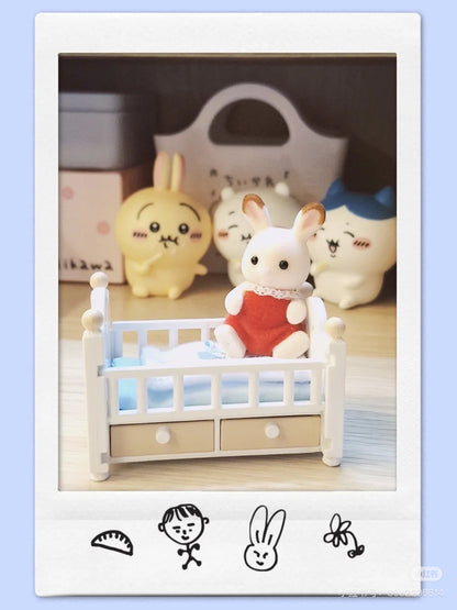 SylvanianFamilies森贝儿家族｜Chocolate Rabbit Baby Set巧克力兔宝宝家具套组5017