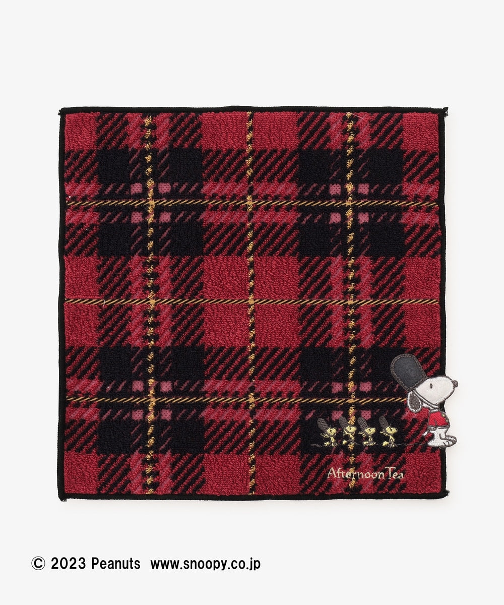 Snoopy｜Afternoon Tea英伦风限定超精美刺绣手帕/小方巾｜縦25.5cm/横25.5cm