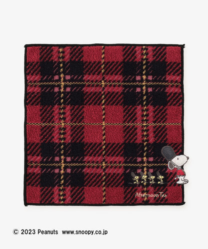 Snoopy｜Afternoon Tea英伦风限定超精美刺绣手帕/小方巾｜縦25.5cm/横25.5cm