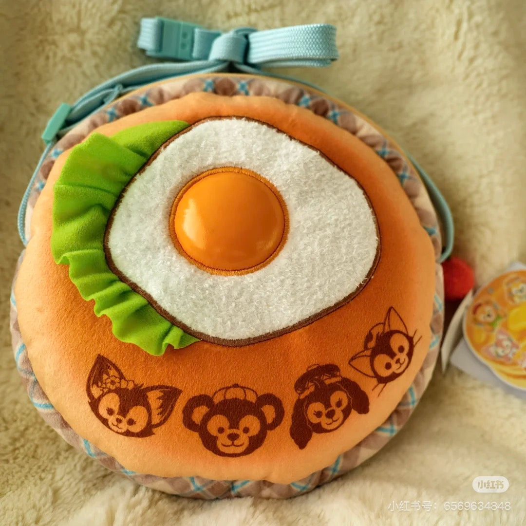 Disney迪士尼｜东迪梦幻奇妙厨房系列煎蛋斜挎包/正反面都可爱