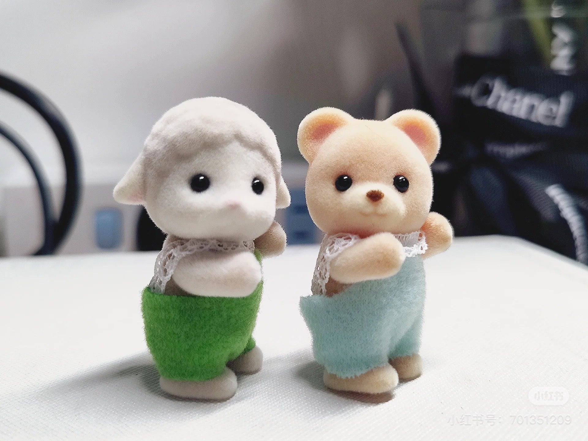 SylvanianFamilies森贝儿家族｜Sheep Baby绵羊宝宝包包帽子站宝套装/四肢可动/玩具/过家家5620