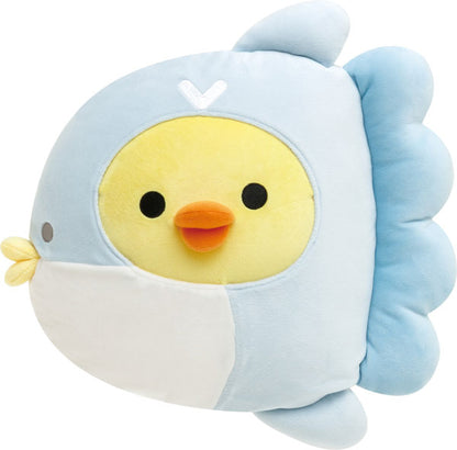 Rilakkuma轻松熊｜海洋系列可爱抱抱玩偶/公仔｜約330×330×120mm