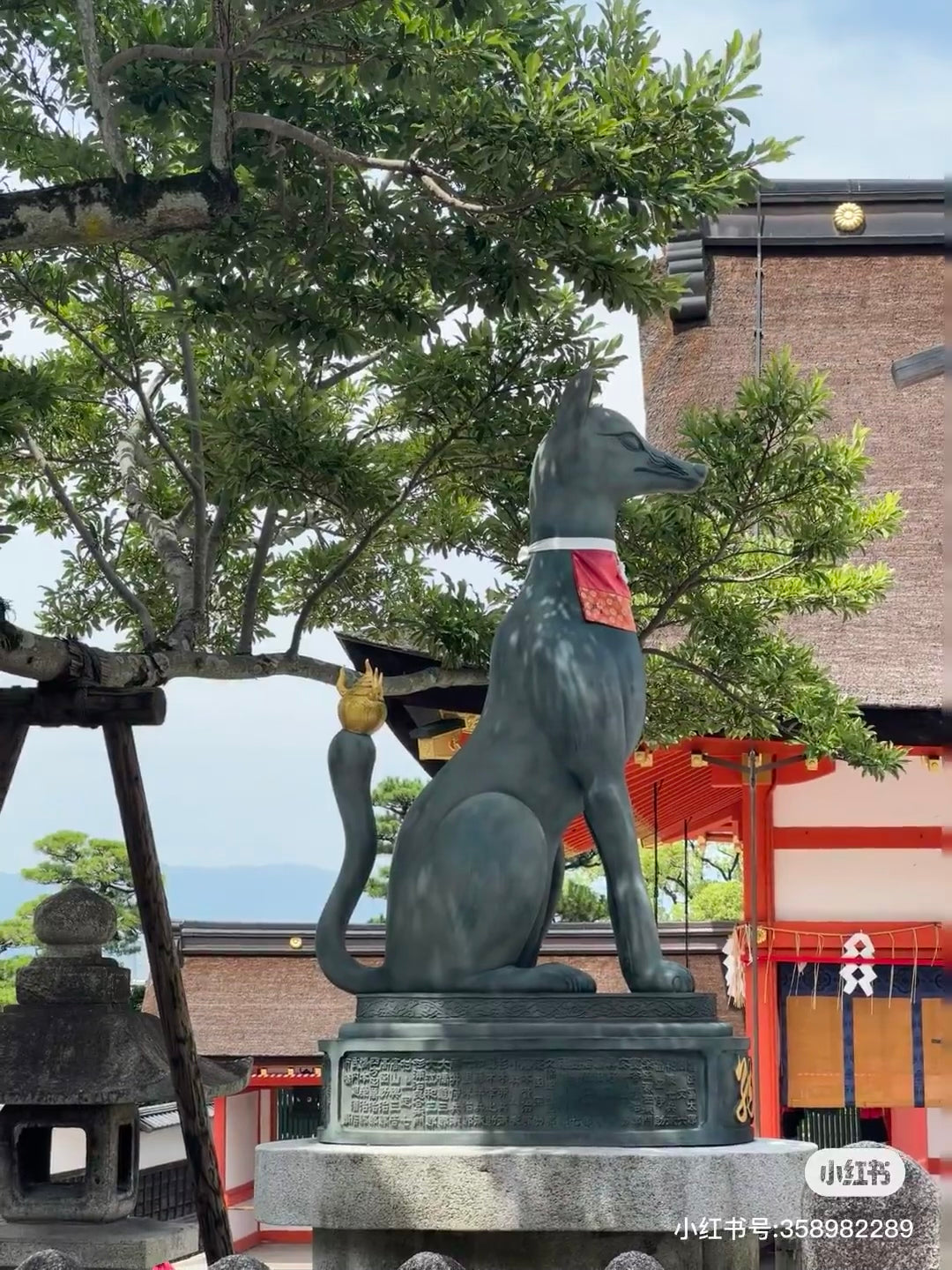 Chiikawa 吉伊卡哇｜京都伏见稻荷限定吧唧嘴挂件/头上还有神社狐狸小面具