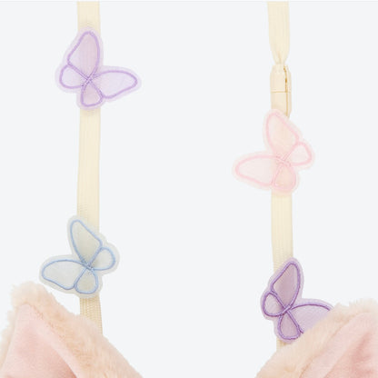 Disney迪士尼｜2024东迪春日复活节限定贝儿大头包/肩带上有蝴蝶/背面刺绣卡位也超美｜约19*20cm/肩带约100cm