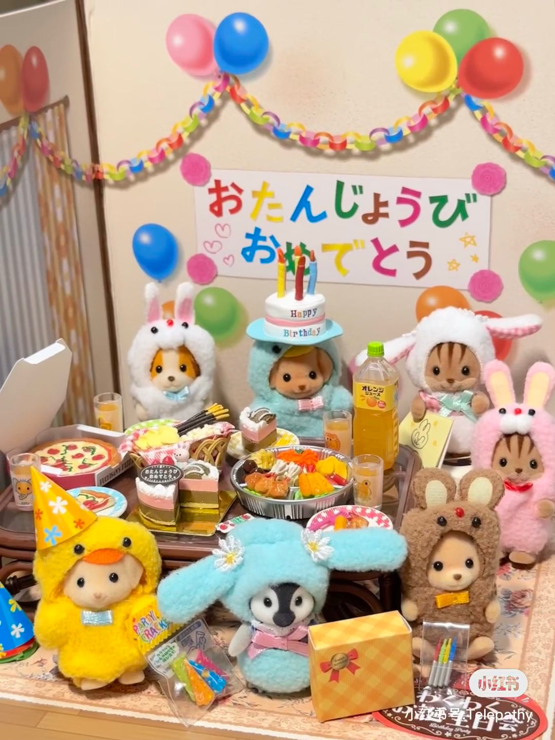SylvanianFamilies｜ Lop Ear Rabbit Costume Baby Pair Calico Critters