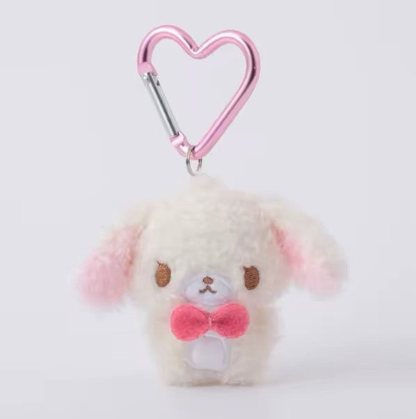 Sanrio｜Sugarbunnies Munyugurumi Heart-shaped Carabiner mini Mascot Holder /Plush Keychain｜H65ｍｍ approx.