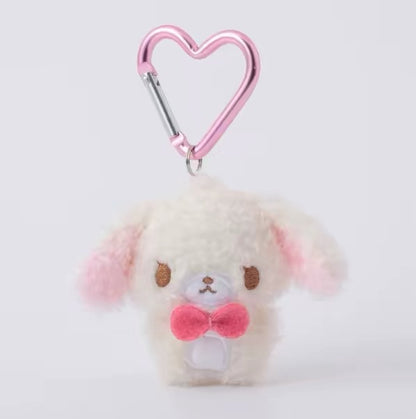 Sanrio｜Sugarbunnies Munyugurumi Heart-shaped Carabiner mini Mascot Holder /Plush Keychain｜H65ｍｍ approx.