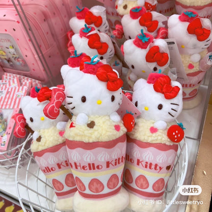 Sanrio｜Parfait甜点芭菲系列玩偶挂件/包挂｜约12×6×16cm