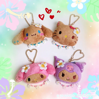 【limit 1】Sanrio｜Endless Summer Vacation Mirror Mascot Charm/Plush Keychain｜12 x 5 x 10cm approx.