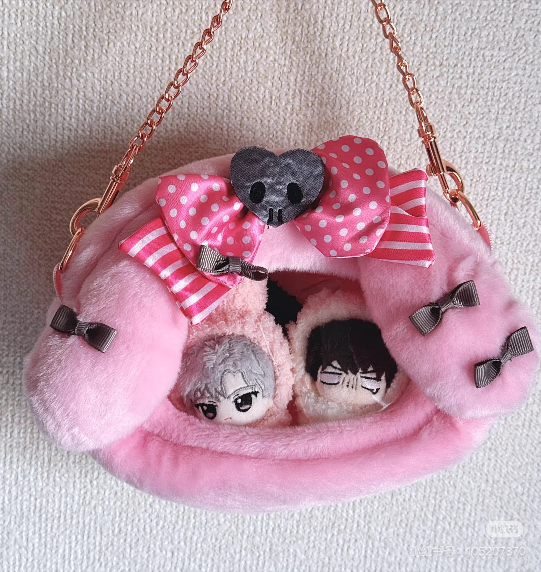 Sanrio｜My Melody 50th &amp; Kuromi 20th Anniversary Hand Pouch｜ H15cm×W20cm aprrox