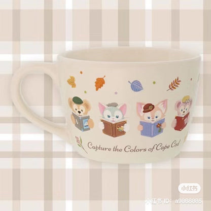 Disney迪士尼｜2023东迪秋日限定马克杯/正反都超美/附赠duffy熊头调色盘勺/微波炉/洗碗机等均可/盒子也很美