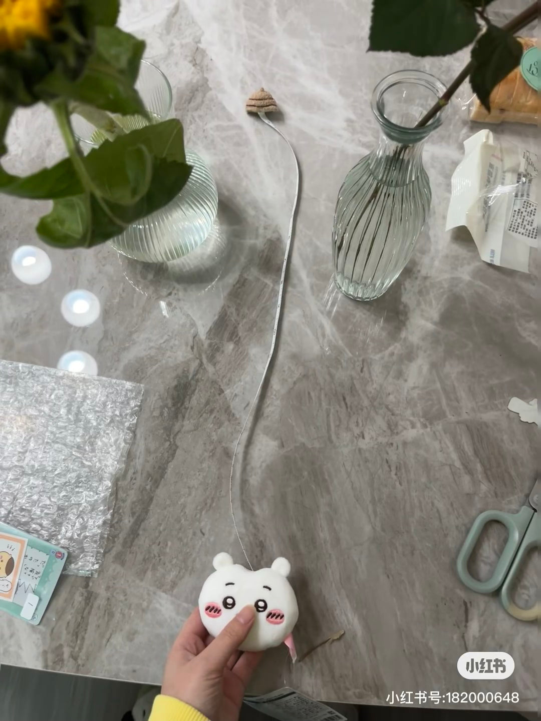 Chiikawa 吉伊卡哇｜软软角色可爱大脸捏捏卷尺｜約H80×W75×D35mm