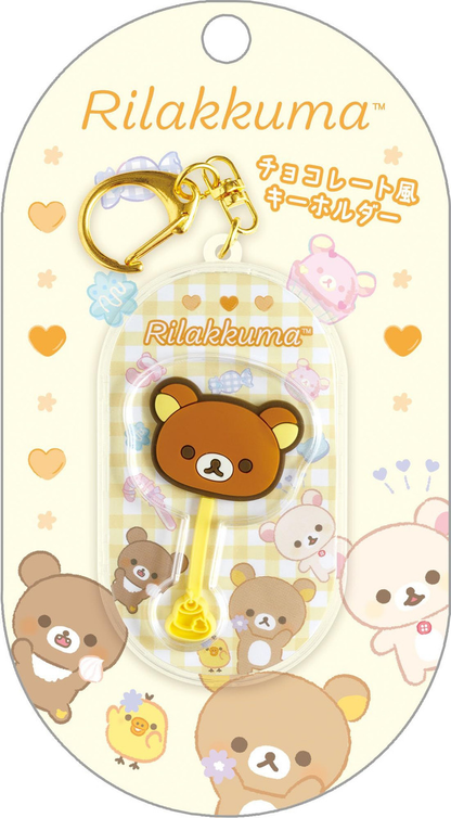 Rilakkuma｜Chocolate Style Acrylic Keychain/Keyring｜80×44×7mm approx.