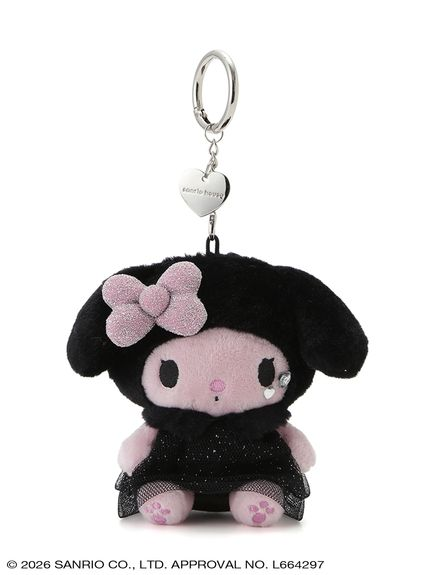 【limit 1】Sanrio｜PINK x BLACK Mascot Holder /Plush Keychain｜H8cm approx.