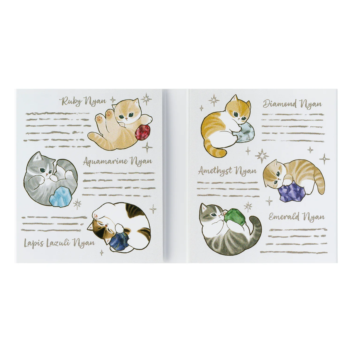 mofusand｜Nyantique Flip-Up Memo｜80 sheets