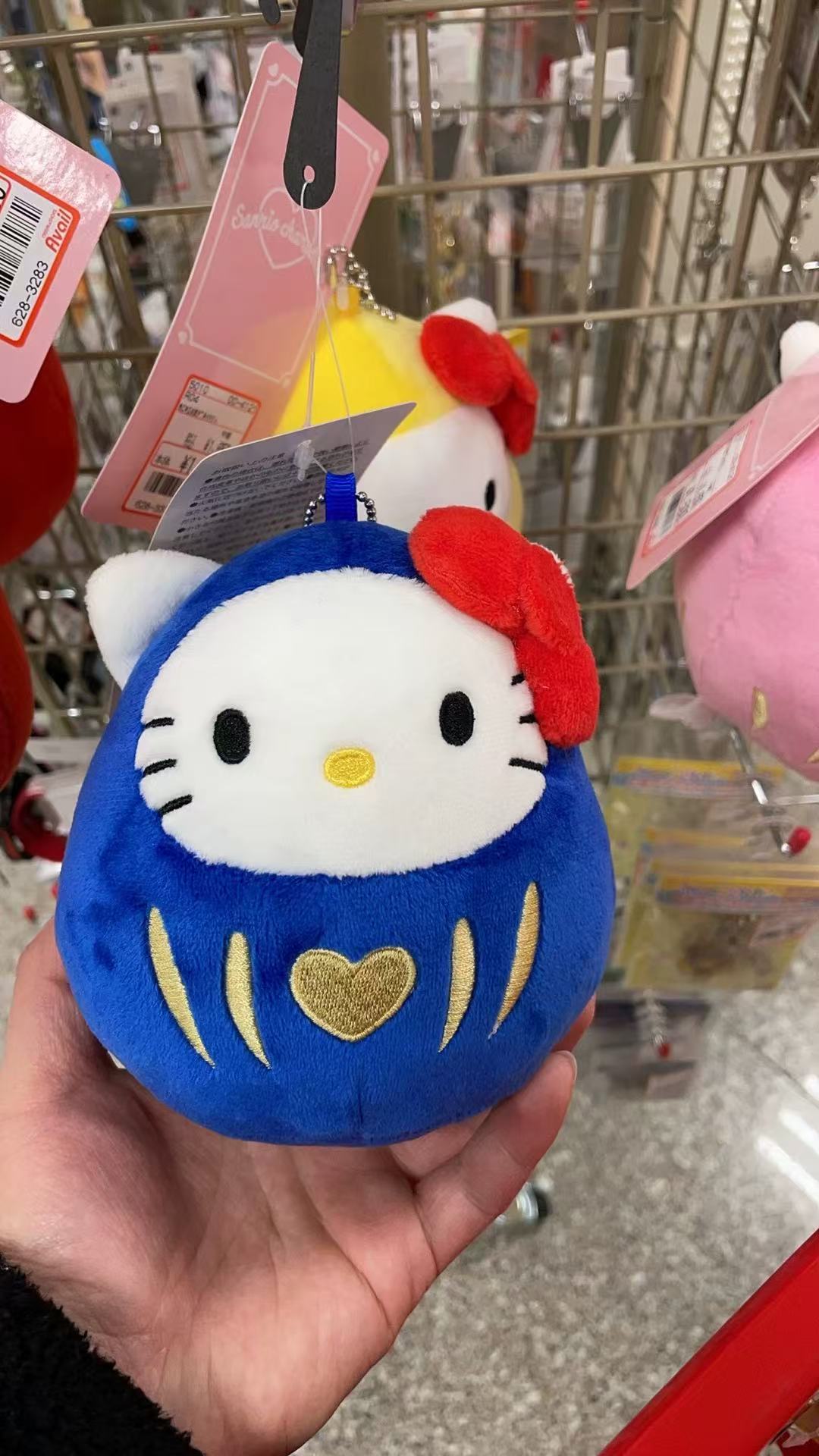 Sanrio｜Mascot Holder Bodhidharma Hello Kitty｜12cmX11cm approx.
