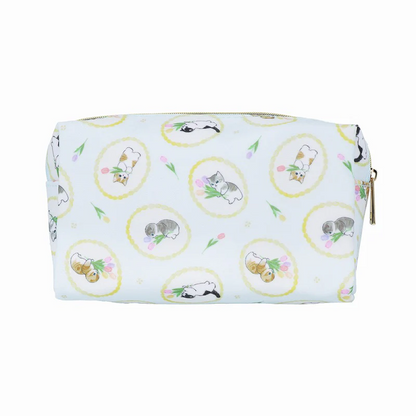 Mofusand｜Pen Pouch - Cat / Light Blue｜H100 x W170 x D45mm approx.