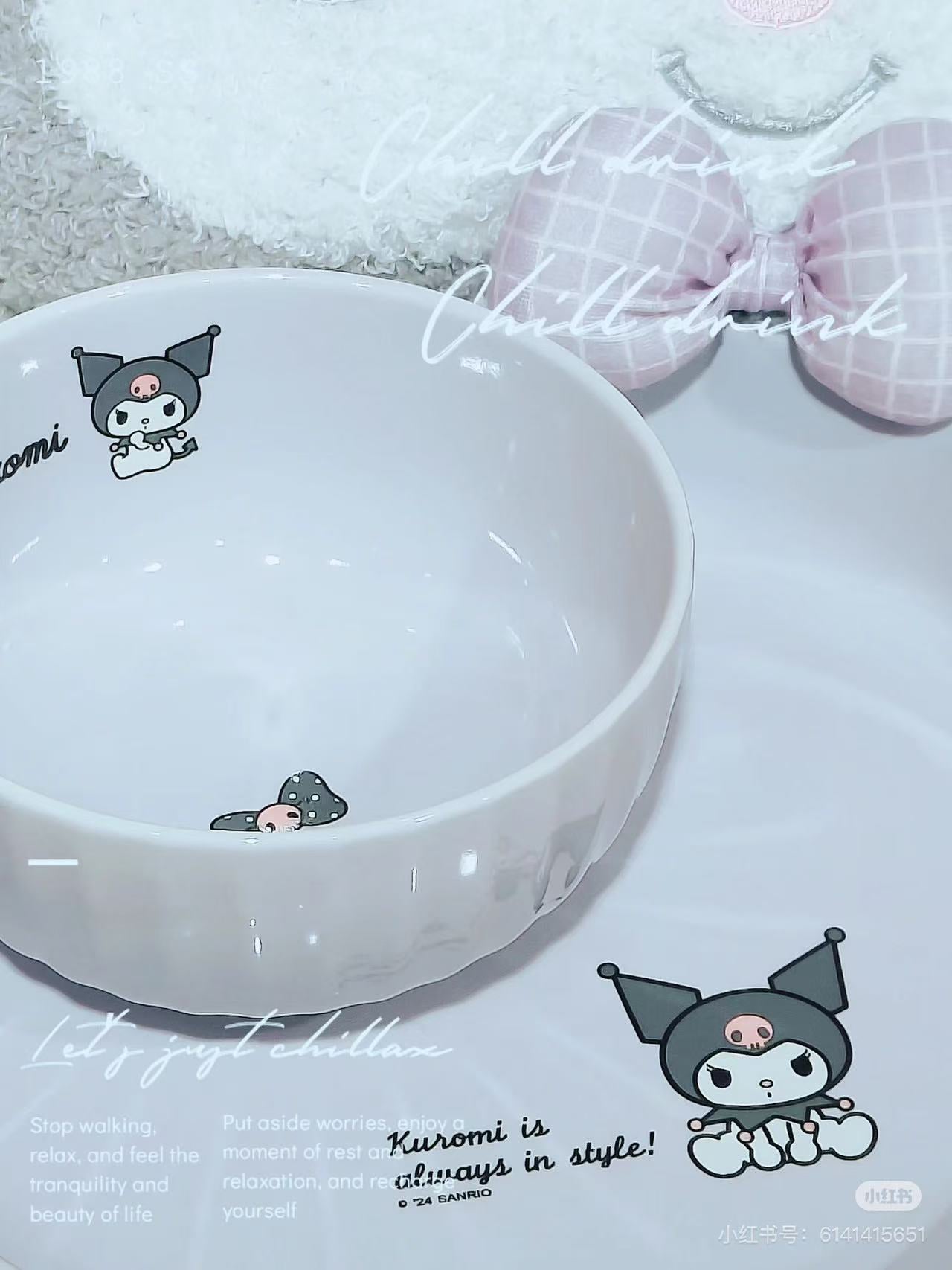 Sanrio｜New Life Tea Bowl｜11.3×11.3×7cm approx.