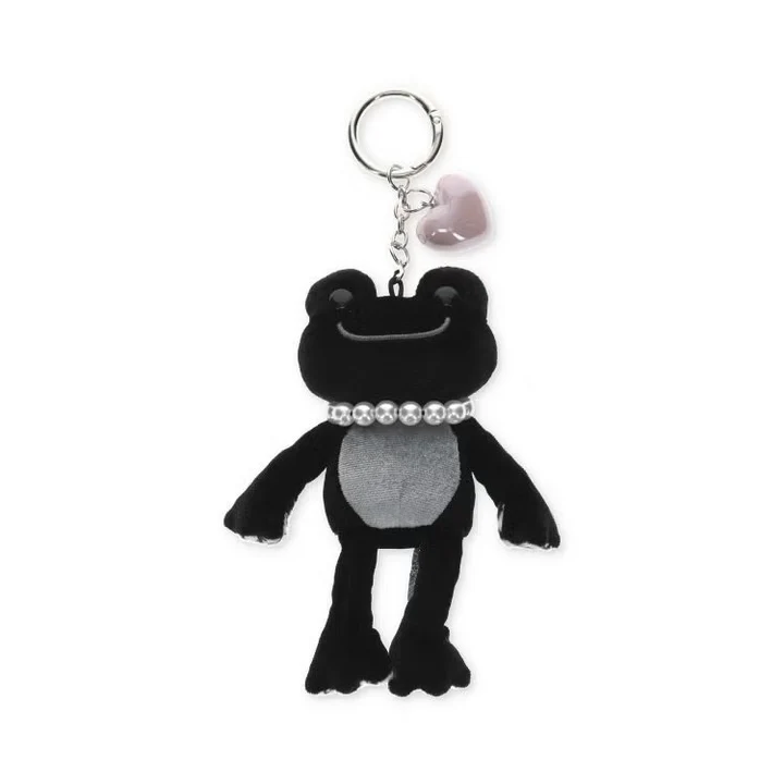 Pickles the Frog｜Monotone Mascot Holder /Plush Keychain｜H14×W8×D4cm approx.