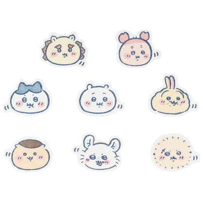 chiikawa｜Kawagoe Munching Face Flake Sticker｜24 Sheets