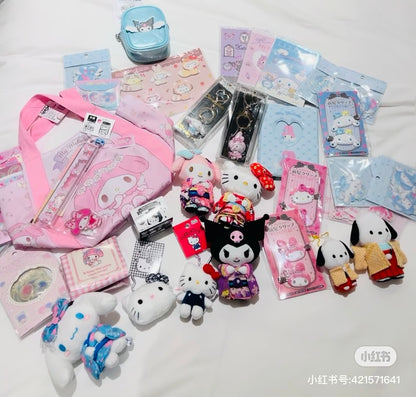 Sanrio｜Kimono Mini Mascot Holder /Plush Keychain｜55x25x20mm approx.