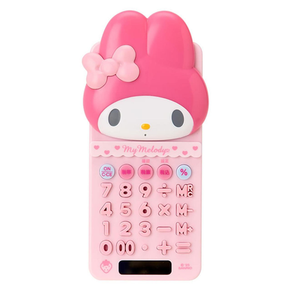 Sanrio｜Everyday Goods Calculator with Slide Cover｜6.5×2×12.5cm approx.