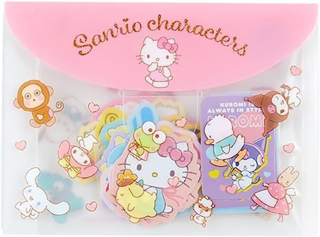 Sanrio｜Flake Sticker &amp; Case Set｜40piece