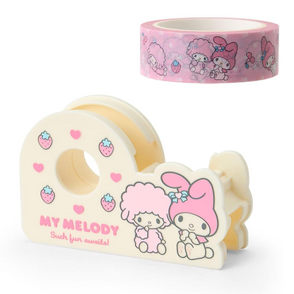 Sanrio｜Everyday Goods Forever Tape Cutter &amp; Paper Tape｜9×2.5×5.7cm approx.