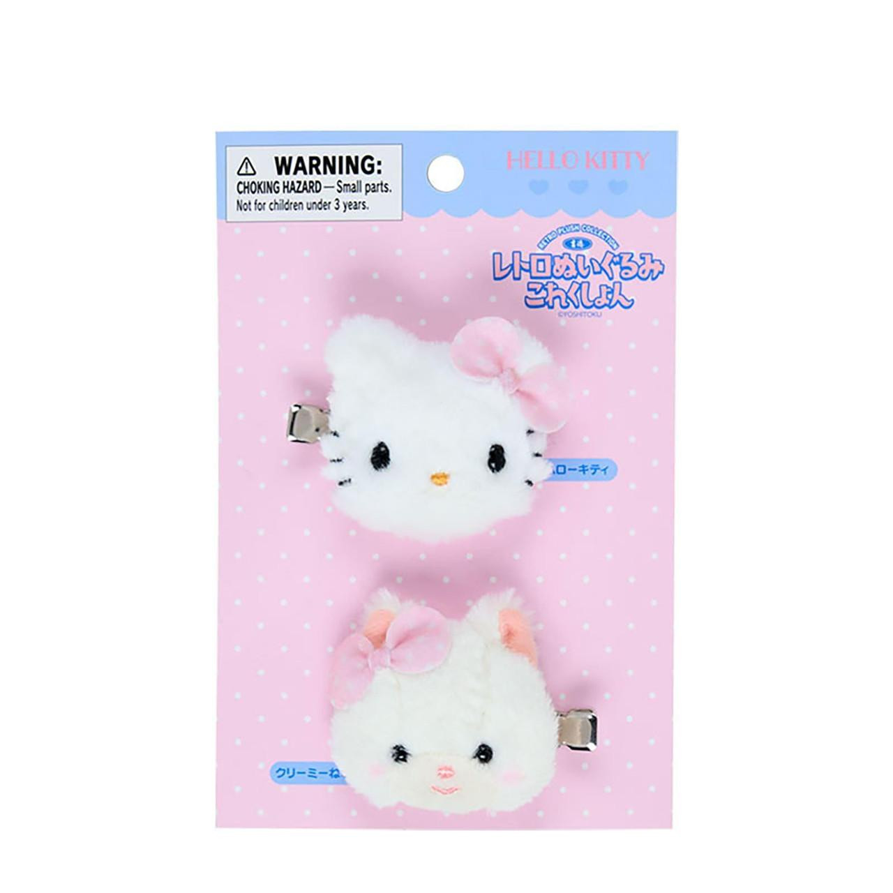 Sanrio｜Retro Plush Collection Hair Clip Set｜16.0 x 9.9 x 2.5cm approx.