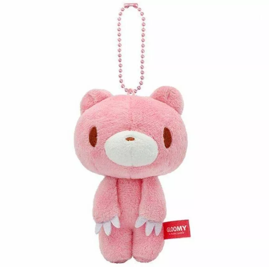 Gloomy Bear｜Bloody BearMascot Holder /Plush Keychain｜H10 x W9 x D8 cm approx.