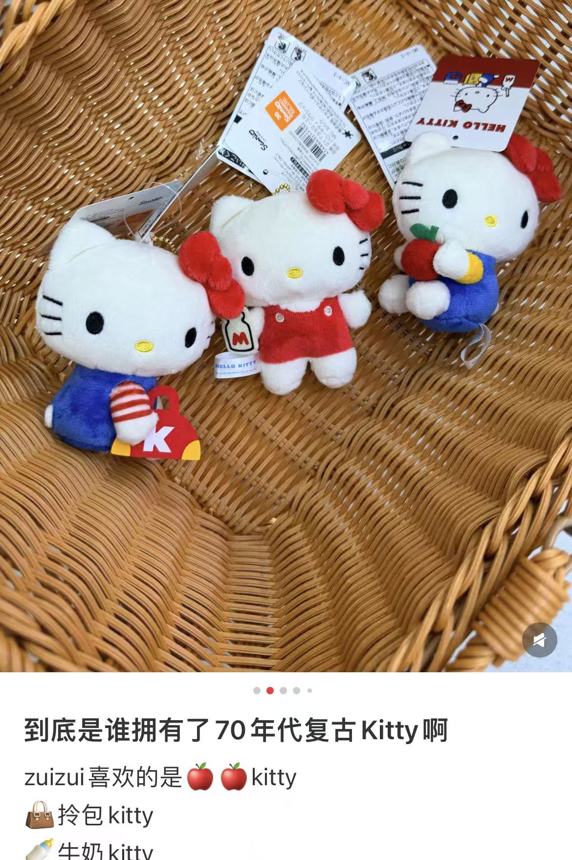 Hello kitty｜Classic Mascot Holder /Plush Keychain｜H10.5×W8.5×D6.5mm approx.