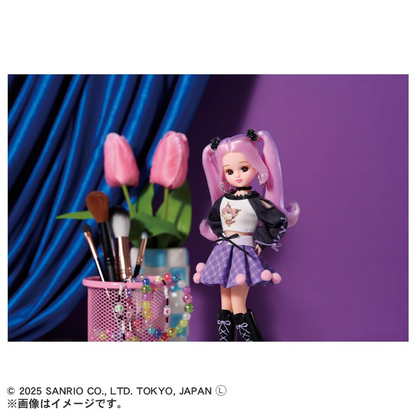 Licca｜Sanrio Licca-chan LD-11 Cool Kuromi ｜26 x 12 x 4cm approx.