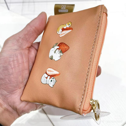Mofusand｜Mini Flat Pouch - Fruit Cat｜W120×H90×D10mm approx.