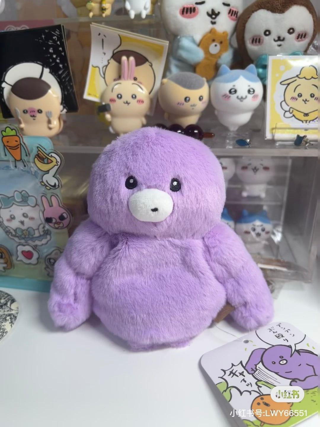 Nagano自嘲熊｜Characters Strong Nakama Fluffy Plush强壮肌肉迷你毛茸茸玩偶摆件/公仔/内有骨架和沙袋可摆造型｜約H150×W130×D70mm
