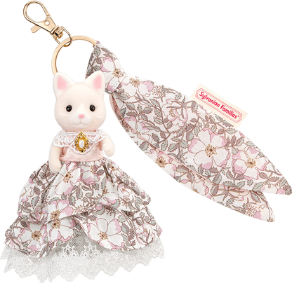 SylvanianFamilies｜Silk Cat Sister Liberty Print Keychain