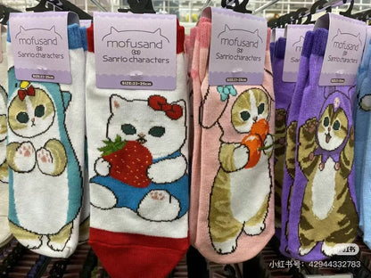 Mofusand｜Sanrio × Mofusand Ankle Socks｜Ladies 23-25cm