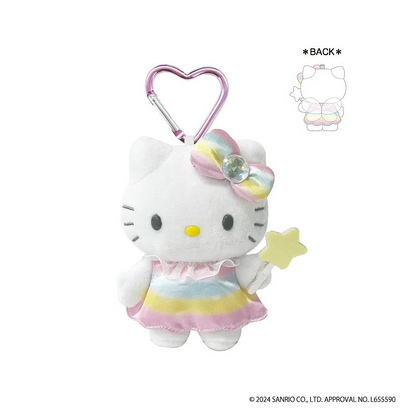 HelloKitty｜Fantasy Series Mermaid Mascot Holder /Plush Keychain｜ H12 × W8.5 × D6.5 cm approx.