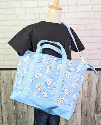 Chiikawa 吉伊卡哇｜2 Way Tote Bag - Hachiware Rabbit / Star Night大容量两用托特包购物袋/手提包/斜挎包/｜H310 x W460 x D110mm