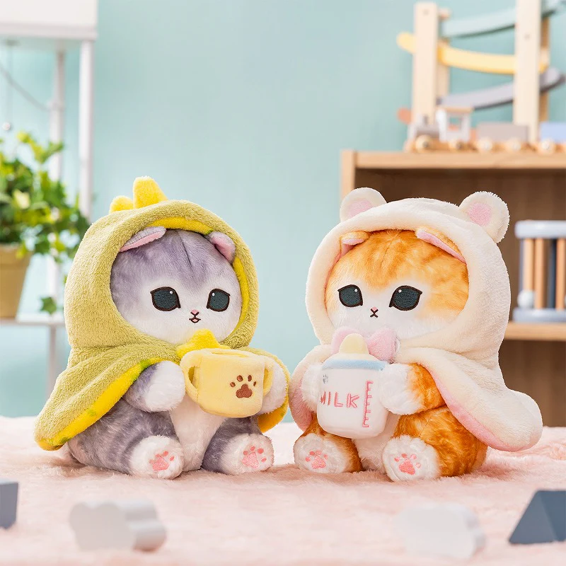 Mofusand｜Fluffy Poncho Hoodie Naughty Dinosaur Plush Dolls/Plush Toy｜225×195×260mm approx.