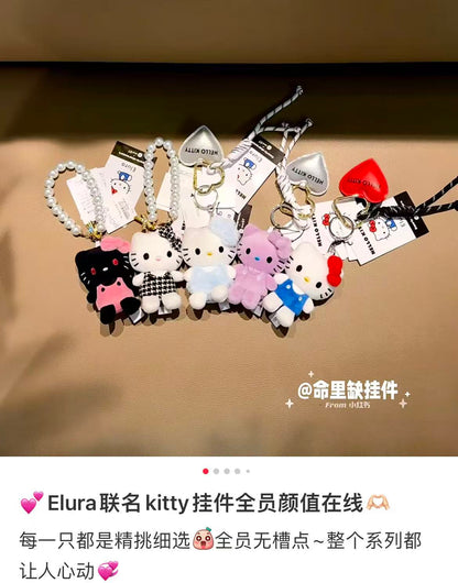 Sanrio｜Hello Kitty x Elura me% Mascot Holder /Plush Keychain