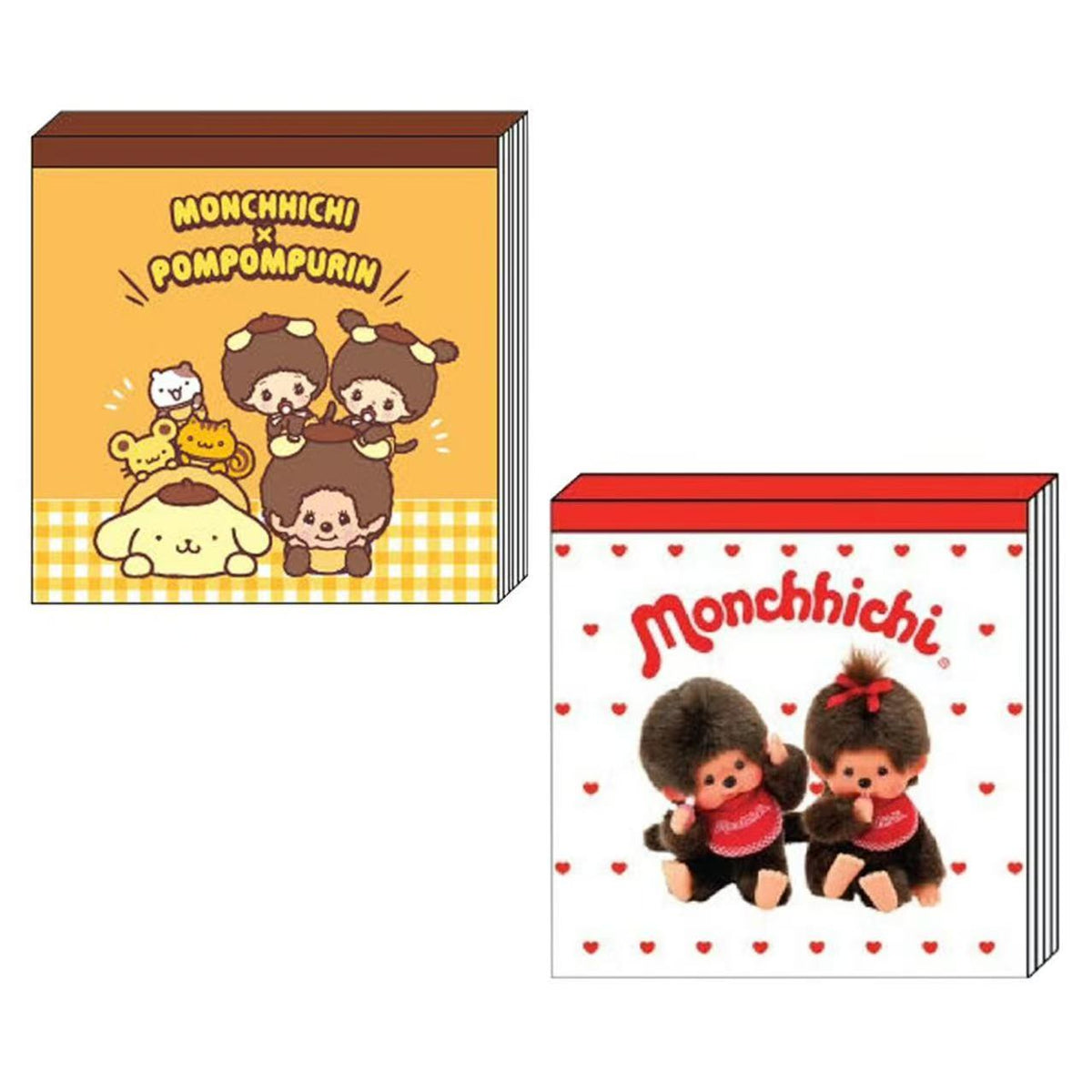 Monchhichi｜Square Memo Pad｜100 sheets