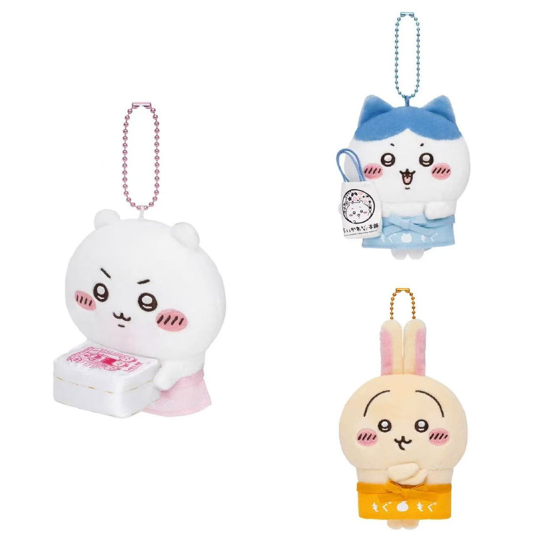 chiikawa｜Store clerk Mascot Holder /Plush Keychain｜H105 x W85 x D85mm approx.