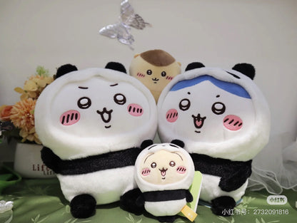 Chiikawa 吉伊卡哇｜Panda Mascot熊猫毛绒玩偶挂件/包挂｜约H110×W85×D40mm