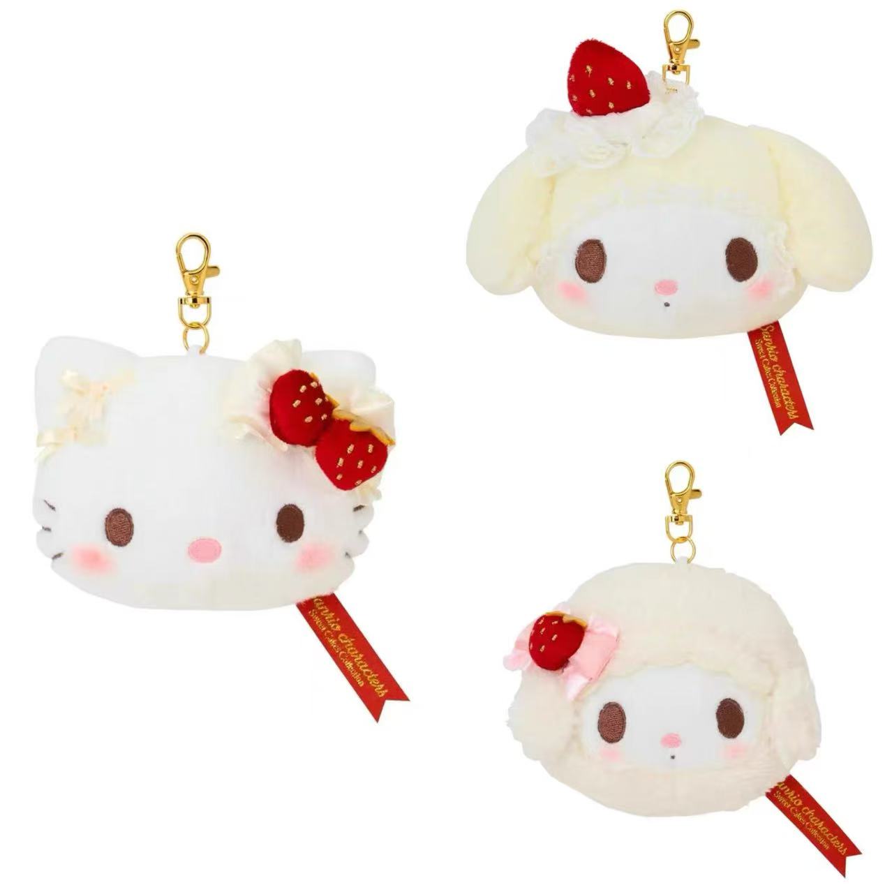 Sanrio｜Sweet Cakes Collection Face-Shaped Pass Case｜13.5×7×11cm approx.