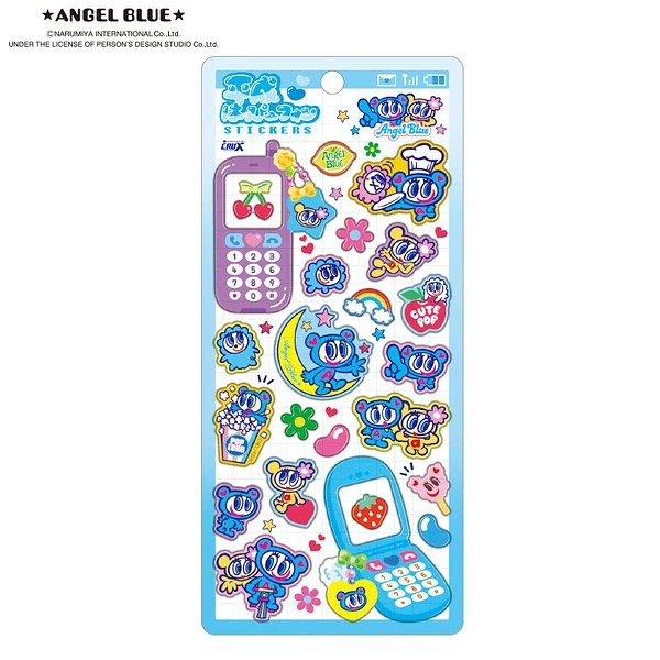 Angel Blue｜Narumiya Characters Heisei Happy Phone Sticker｜ 200x90x1mm approx.
